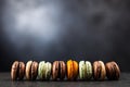 Assortment of macaron cookies