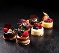 Assortment mini cakes