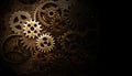 Assorted old gears Royalty Free Stock Photo