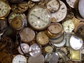 Assortment of old watch faces