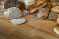 Bread Rolls And Sliced Loaf Royalty Free Stock Photo