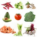 Assortment of organic natural vegetables
