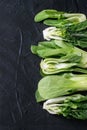 Assortment of raw bok choy Royalty Free Stock Photo