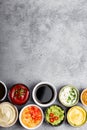 Assortment of sauces