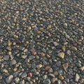 An assortment of small, multicolored pebbles covers the ground, featuring shades of Royalty Free Stock Photo