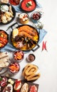 An assortment of Spanish tapas