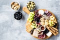 Assortment of tasty appetizers or antipasti Royalty Free Stock Photo