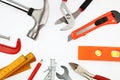 Assorted work tools Royalty Free Stock Photo