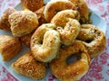 Assortment of traditional delicious Turkish Greek Borek pastry