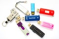 An assortment of USB drives