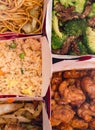 Assortment of Various Chinese Food Dishes Royalty Free Stock Photo