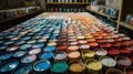 Assortment of various paint in a can for painting