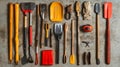 Shovels, paddles, tools, outdoors, salvage, collection Royalty Free Stock Photo