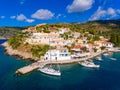 Assos Cephalonia Kephalonia fishing village the most beautifull Royalty Free Stock Photo