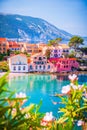 Assos, Greece. Picturesque village in Greek Islands, Kefalonia Royalty Free Stock Photo