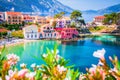 Assos, Greece. Picturesque village nestled on the idyllic Cephalonia