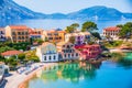 Assos, Greece. Picturesque village nestled on the idyllic Cephalonia Royalty Free Stock Photo