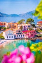 Assos, Greece. Picturesque village nestled on the idyllic Cephalonia