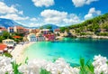 Assos village in Kefalonia Royalty Free Stock Photo