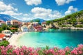 Assos village in Kefalonia Royalty Free Stock Photo