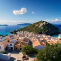 Assos village in Kefalonia, Greece made with Generative AI