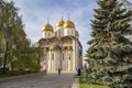 Assumption Cathedral Cathedral of the Dormition, Uspensky sobor. Inside of Moscow Kremlin, Russia day