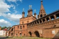 Assumption Cathedral on the historic street in central Moscow (Krutitskoe Compound) Royalty Free Stock Photo