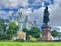 Assumption Cathedral and Kutuzov Monument in Smolensk