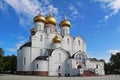 Assumption Cathedral of the Russian orthodox church, Yaroslavl. Golden ring of Russia Royalty Free Stock Photo
