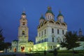 Assumption Cathedral in September twilight. Astrakhan Kremlin Royalty Free Stock Photo