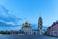 Assumption Cathedral of the Tula Kremlin at night in summer Royalty Free Stock Photo