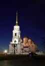 Assumption cathedral at Vladimir in night