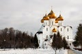 The Assumption Cathedral in Yaroslavl, Russia in winter Royalty Free Stock Photo