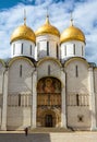 Assumption or Dormition Cathedral inside Moscow Kremlin, Russia Royalty Free Stock Photo