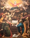 The Assumption of the Virgin Mary, painting by Wouter Crabeth II Royalty Free Stock Photo