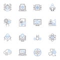 Assurance line icons collection. Trust, Confidence, Reliability, Security, Peace, Protection, Guarantee vector and