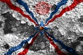 Assyria grunge flag, dependent territory flag