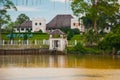 The Astana, or Governor`s Palace, located in Kuching in the Province of Sarawak, the island of Borneo and the country of Malaysia Royalty Free Stock Photo