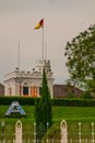 The Astana, or Governor`s Palace, located in Kuching in the Province of Sarawak, the island of Borneo and the country of Malaysia Royalty Free Stock Photo