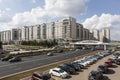 Astana, Kazakhstan, August 2 2018: Business district with modern houses of ministries in the center of Astana, Kazakhstan Royalty Free Stock Photo