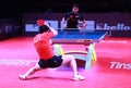 Fan Zhendong from China top spin Royalty Free Stock Photo