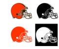 ASTANA, KAZAKHSTAN -25 October 2020 : Cleveland Browns icon. Cleveland Browns logo. Vector Cleveland Browns symbol. American