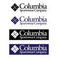 ASTANA, KAZAKHSTAN -25 October 2020 : Columbia icon. Columbia logo. Vector Columbia symbol. Sportswear logotype