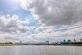 Astana, Kazakhstan - September 6, 2016: View of the bridge from