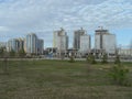 Different modern buildings in Astana Royalty Free Stock Photo