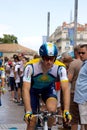 Astana Rider - Tour de France 2009 Royalty Free Stock Photo