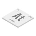 Astatine, At, periodic table element