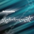Astaxanthin keto-carotenoid, Structural chemical formula