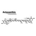 Astaxanthin keto-carotenoid, Structural chemical formula