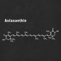 Astaxanthin keto-carotenoid, Structural chemical formula